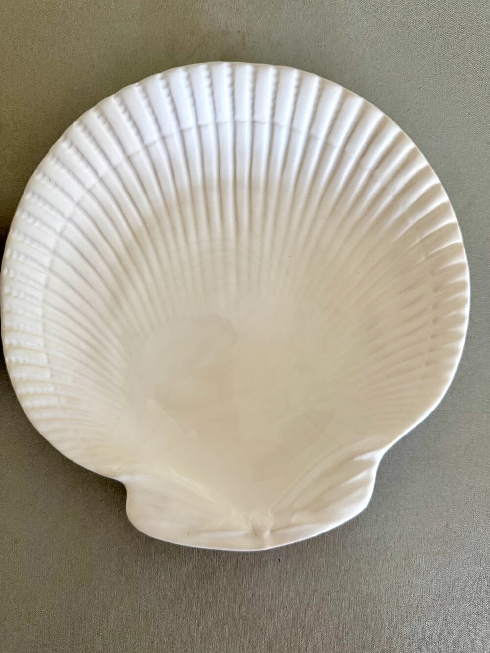 Tiffany & Co. White Scallop-Shaped 8" Porcelain Plates (FIVE plates)